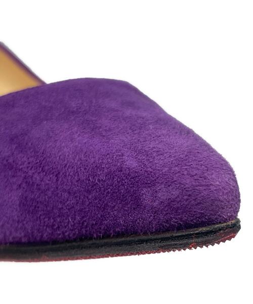 Christian Louboutin（クリスチャン・ルブタン）Christian Louboutin (クリスチャン・ルブタン) スウェードパンプス パープル サイズ:36　1/2の古着・服飾アイテム