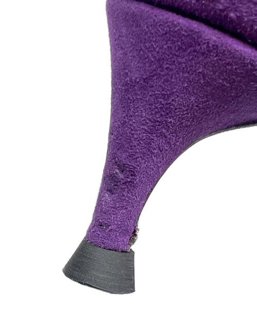 Christian Louboutin（クリスチャン・ルブタン）Christian Louboutin (クリスチャン・ルブタン) スウェードパンプス パープル サイズ:36　1/2の古着・服飾アイテム