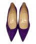 Christian Louboutin (クリスチャン・ルブタン) スウェードパンプス パープル サイズ:36　1/2：17000円