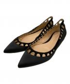 Gianvito Rossiジャンヴィト ロッシ）の古着「カッティングデザインパンプス」｜ブラック