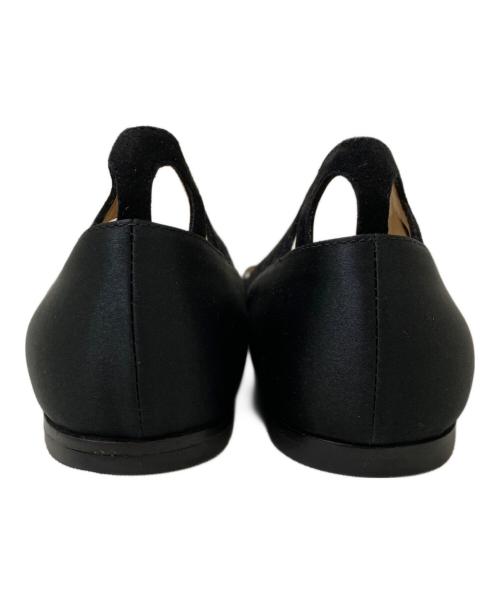 Gianvito Rossi（ジャンヴィト ロッシ）Gianvito Rossi (ジャンヴィト ロッシ) カッティングデザインパンプス ブラック サイズ:36 1/2の古着・服飾アイテム