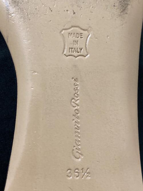 Gianvito Rossi（ジャンヴィト ロッシ）Gianvito Rossi (ジャンヴィト ロッシ) カッティングデザインパンプス ブラック サイズ:36 1/2の古着・服飾アイテム