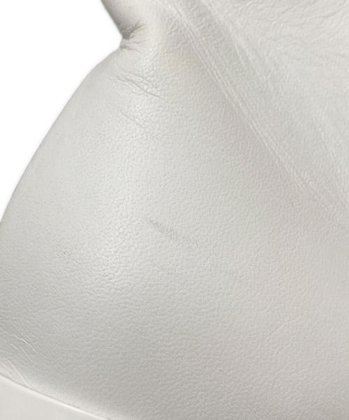 MM6 Maison Margiela（エムエムシックスメゾンマルジェラ）MM6 Maison Margiela (エムエムシックスメゾンマルジェラ) Anatomicスクエアブーツ ホワイト サイズ:37の古着・服飾アイテム