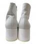 中古・古着 MM6 Maison Margiela (エムエムシックスメゾンマルジェラ) Anatomicスクエアブーツ ホワイト サイズ:37：33000円