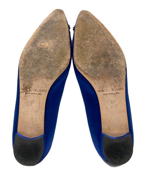 Manolo Blahnik（マノロブラニク）Manolo Blahnik (マノロブラニク) ビジューパンプス ブルー サイズ:37の古着・服飾アイテム