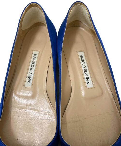 Manolo Blahnik（マノロブラニク）Manolo Blahnik (マノロブラニク) ビジューパンプス ブルー サイズ:37の古着・服飾アイテム