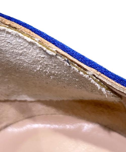 Manolo Blahnik（マノロブラニク）Manolo Blahnik (マノロブラニク) ビジューパンプス ブルー サイズ:37の古着・服飾アイテム