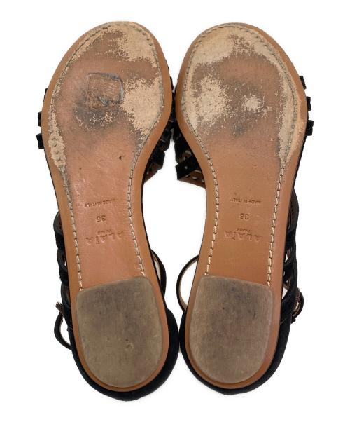 ALAIA（アライア）ALAIA (アライア) サンダル ブラック サイズ:36の古着・服飾アイテム