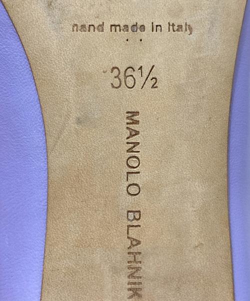 Manolo Blahnik（マノロブラニク）Manolo Blahnik (マノロブラニク) レザーパンプス ラベンダー サイズ:36 1/2の古着・服飾アイテム