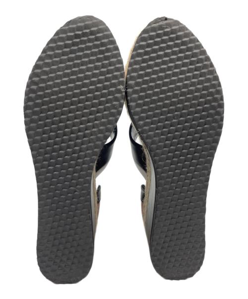 PIERRE HARDY（ピエールアルディ）PIERRE HARDY (ピエールアルディ) ウェッジソール サンダル ブラック×ピンク サイズ:36の古着・服飾アイテム