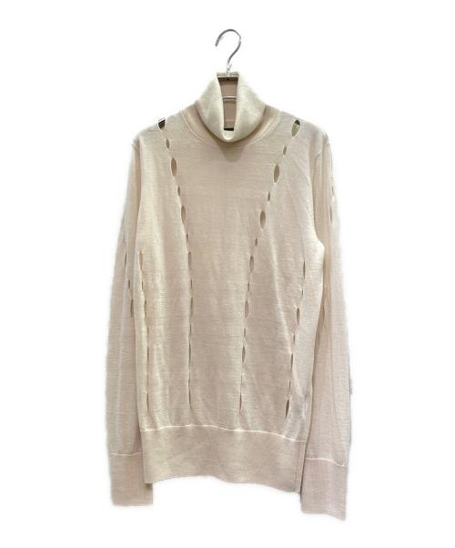 FenG CHen WANG（フェンチェンワン）FenG CHen WANG (フェンチェンワン) カシミヤ 長袖デザインニット ベージュ サイズ:Ｓの古着・服飾アイテム