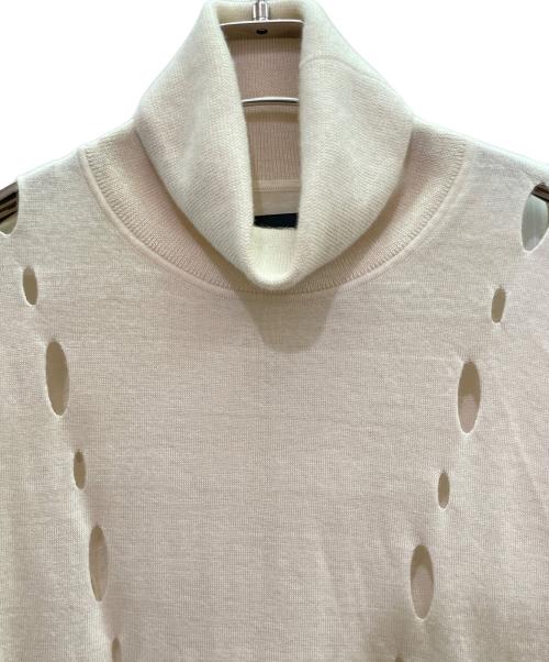 FenG CHen WANG（フェンチェンワン）FenG CHen WANG (フェンチェンワン) カシミヤ 長袖デザインニット ベージュ サイズ:Ｓの古着・服飾アイテム
