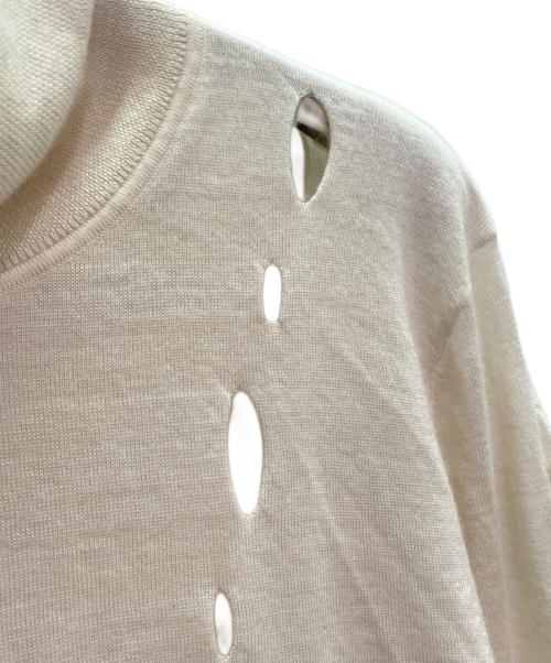 FenG CHen WANG（フェンチェンワン）FenG CHen WANG (フェンチェンワン) カシミヤ 長袖デザインニット ベージュ サイズ:Ｓの古着・服飾アイテム