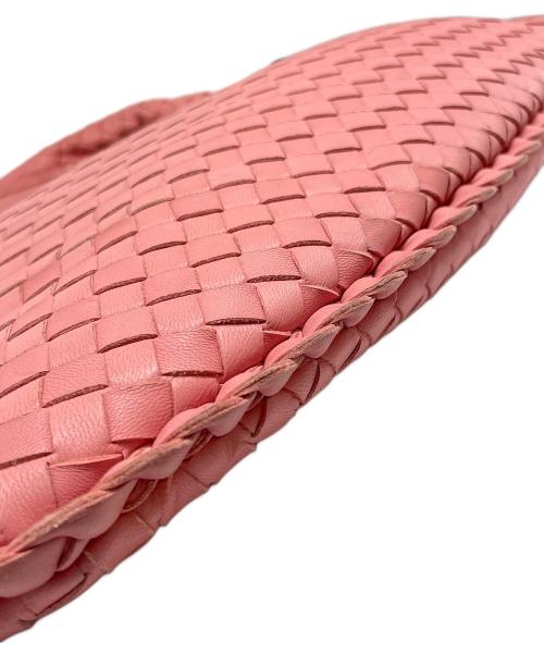 BOTTEGA VENETA（ボッテガベネタ）BOTTEGA VENETA (ボッテガベネタ) イントレチャート レザー ホーボー ワンショルダーバッグ ピンクの古着・服飾アイテム