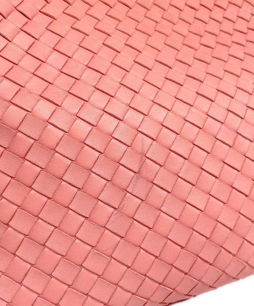 BOTTEGA VENETA（ボッテガベネタ）BOTTEGA VENETA (ボッテガベネタ) イントレチャート レザー ホーボー ワンショルダーバッグ ピンクの古着・服飾アイテム