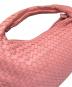 中古・古着 BOTTEGA VENETA (ボッテガベネタ) イントレチャート レザー ホーボー ワンショルダーバッグ ピンク：100000円