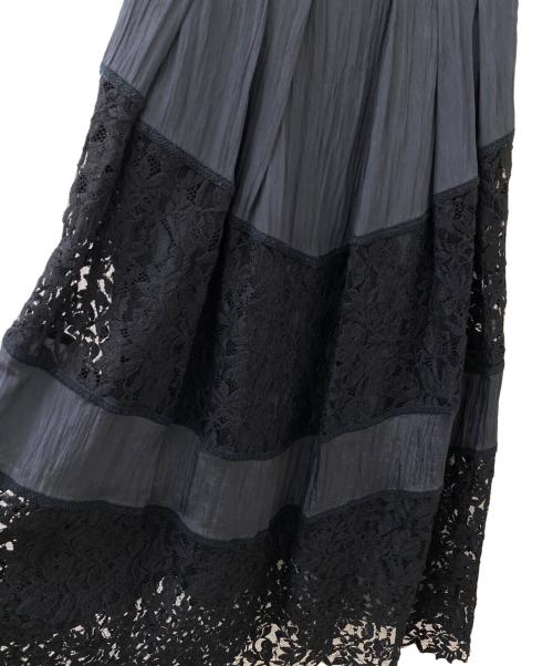 COLUMN（コラム）COLUMN (コラム) レーススカート ブラック サイズ:36の古着・服飾アイテム