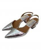 Pippichicピッピシック）の古着「バックストラップパンプス」｜シルバー