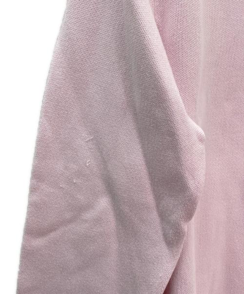 DRAWER（ドゥロワー）DRAWER (ドゥロワー) 12Gインレイ編みリブクルーネック ピンク サイズ:1の古着・服飾アイテム