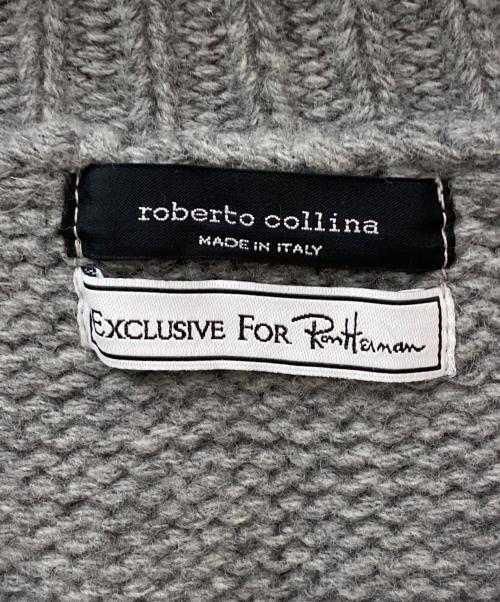 ROBERTO COLLINA（ロベルトコリーナ）ROBERTO COLLINA (ロベルトコリーナ) Ron Herman (ロンハーマン) ニットカーディガン ライトグレー サイズ:Freeの古着・服飾アイテム
