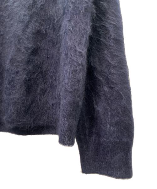 DRAWER（ドゥロワー）DRAWER (ドゥロワー) カシミアファークルーネックニット ネイビー サイズ:1の古着・服飾アイテム