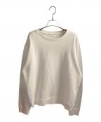 Martin Margiela14×Ron Hermanマルタンマルジェラ14×ロンハーマン）の古着「エルボーパッチスウェット 10th anniversary」｜ホワイト