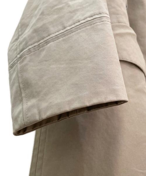 DRAWER（ドゥロワー）DRAWER (ドゥロワー) ジップアップフーデッドコート ベージュ サイズ:36の古着・服飾アイテム