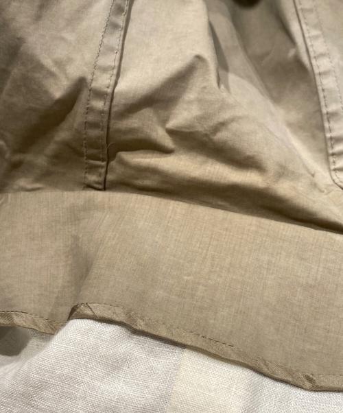 DRAWER（ドゥロワー）DRAWER (ドゥロワー) ジップアップフーデッドコート ベージュ サイズ:36の古着・服飾アイテム