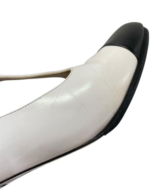 CHANEL（シャネル）CHANEL (シャネル) バイカラーパンプス ブラック×ホワイト サイズ:35の古着・服飾アイテム