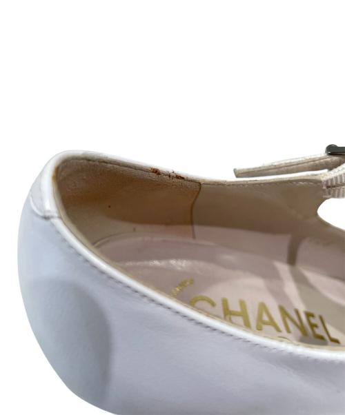 CHANEL（シャネル）CHANEL (シャネル) バイカラーパンプス ブラック×ホワイト サイズ:35の古着・服飾アイテム