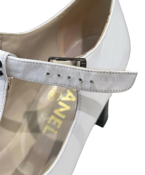 CHANEL（シャネル）CHANEL (シャネル) バイカラーパンプス ブラック×ホワイト サイズ:35の古着・服飾アイテム