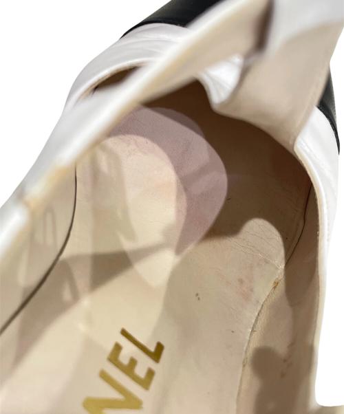 CHANEL（シャネル）CHANEL (シャネル) バイカラーパンプス ブラック×ホワイト サイズ:35の古着・服飾アイテム