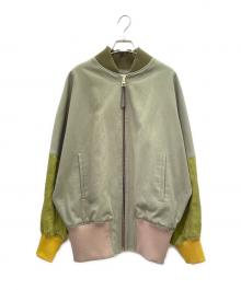 LOEWE（ロエベ）の古着「切替ブルゾン」｜カーキ