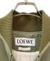中古・古着 LOEWE (ロエベ) ナグラムロゴ レザーストラップ ボンバー ジャケット カーキ サイズ:36：68000円