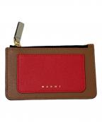 MARNIマルニ）の古着「コインケース」｜ブラウン×レッド