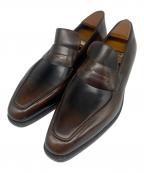 Corthayコルテ）の古着「コインローファー/ドレスシューズ」｜ブラウン