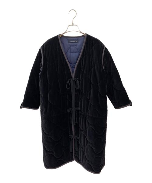 MADISON BLUE（マディソンブルー）MADISON BLUE (マディソンブルー) ベロア キルティング コート ブラック サイズ:00（XS）の古着・服飾アイテム