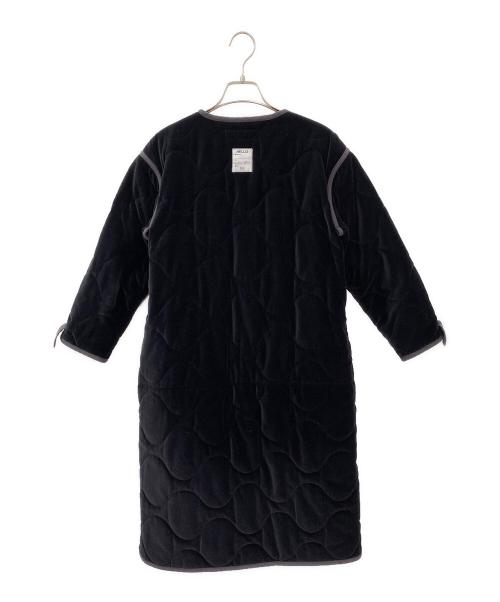 MADISON BLUE（マディソンブルー）MADISON BLUE (マディソンブルー) ベロア キルティング コート ブラック サイズ:00の古着・服飾アイテム