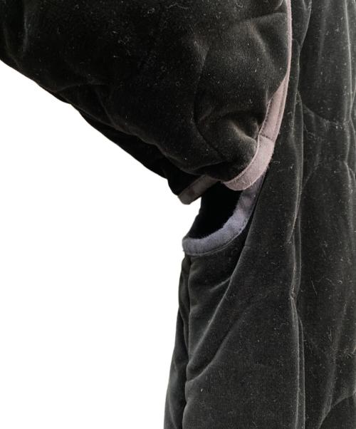 MADISON BLUE（マディソンブルー）MADISON BLUE (マディソンブルー) ベロア キルティング コート ブラック サイズ:00（XS）の古着・服飾アイテム