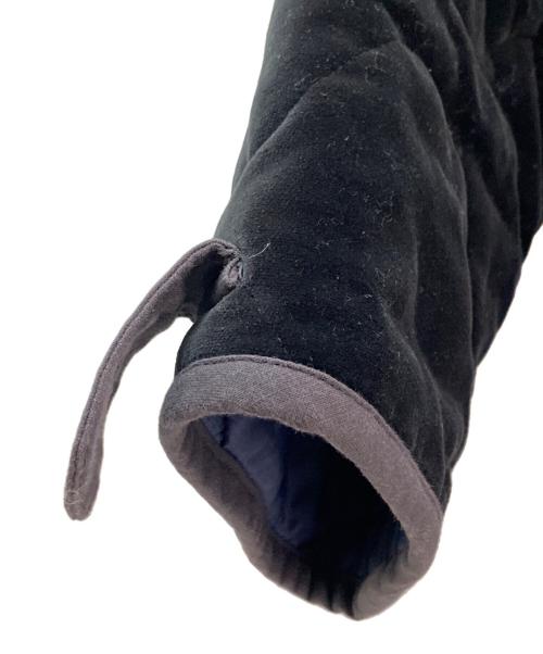 MADISON BLUE（マディソンブルー）MADISON BLUE (マディソンブルー) ベロア キルティング コート ブラック サイズ:00の古着・服飾アイテム