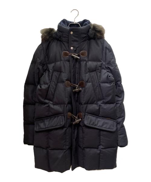 MOORER（ムーレー）MOORER (ムーレー) PARK-LLフーデットダウンコート/ダウンコート/ファー付きフード ネイビー サイズ:44の古着・服飾アイテム