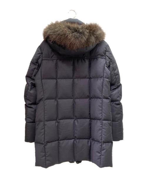 MOORER（ムーレー）MOORER (ムーレー) PARK-LLフーデットダウンコート/ダウンコート/ファー付きフード ネイビー サイズ:44の古着・服飾アイテム