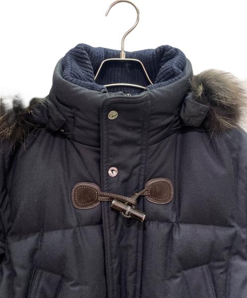 MOORER（ムーレー）MOORER (ムーレー) PARK-LLフーデットダウンコート/ダウンコート/ファー付きフード ネイビー サイズ:44の古着・服飾アイテム