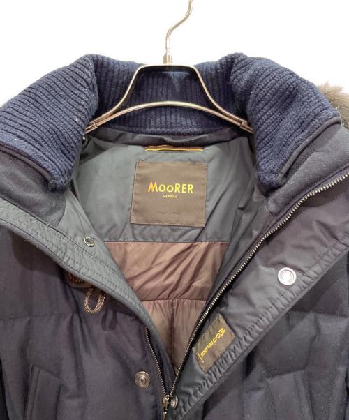MOORER（ムーレー）MOORER (ムーレー) PARK-LLフーデットダウンコート/ダウンコート/ファー付きフード ネイビー サイズ:44の古着・服飾アイテム