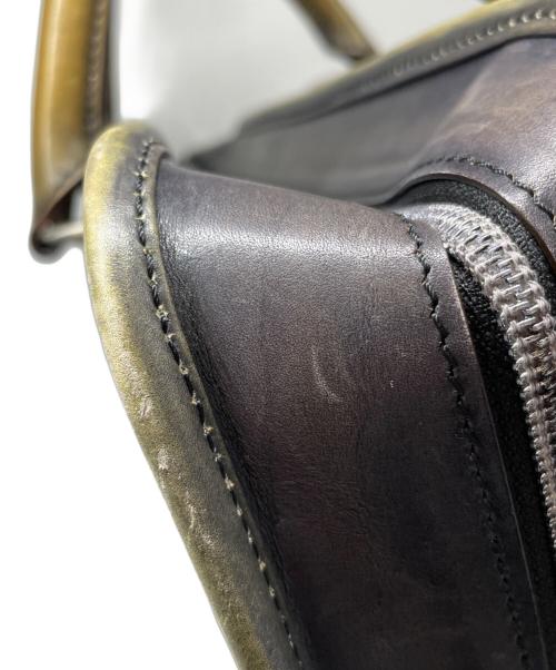 Berluti（ベルルッティ）Berluti (ベルルッティ) スムースカーフ レザーブリーフケース ブラウン×グリーンの古着・服飾アイテム