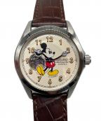 SEIKO×Disney RESORTセイコー×ディズニーリゾート）の古着「ミッキーマウス90周年記念 ウォッチ」｜ベージュ