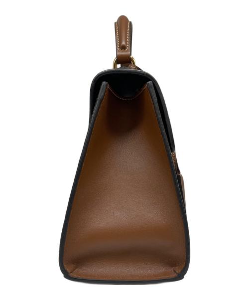 GUCCI（グッチ）GUCCI (グッチ) GG パドロック 2wayバッグ ブラウン×ブラックの古着・服飾アイテム