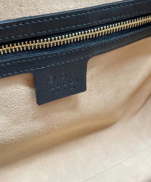 GUCCI（グッチ）GUCCI (グッチ) GG パドロック 2wayバッグ ブラウン×ブラックの古着・服飾アイテム