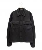 TOM FORDトムフォード）の古着「カシミヤCPOウールシャツ」｜ブラック
