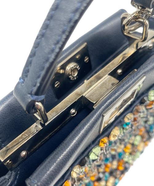 FENDI（フェンディ）FENDI (フェンディ) ピーカブー マイクロ ネイビー サイズ:マイクロの古着・服飾アイテム